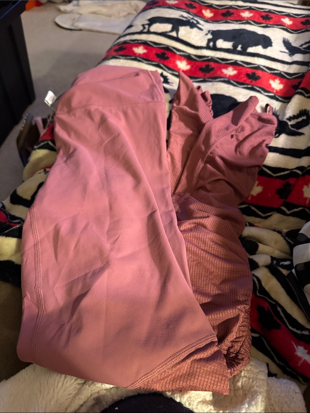 Fabletics Rose Pink Kids Leggings - Soft Stretch